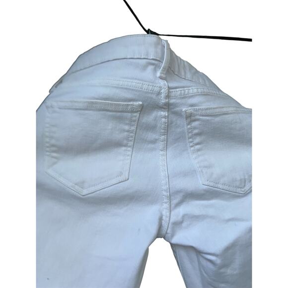 Gap Girlfriend White Denim Jeans Size 25 Stretch Cotton Blend - Picture 4 of 4